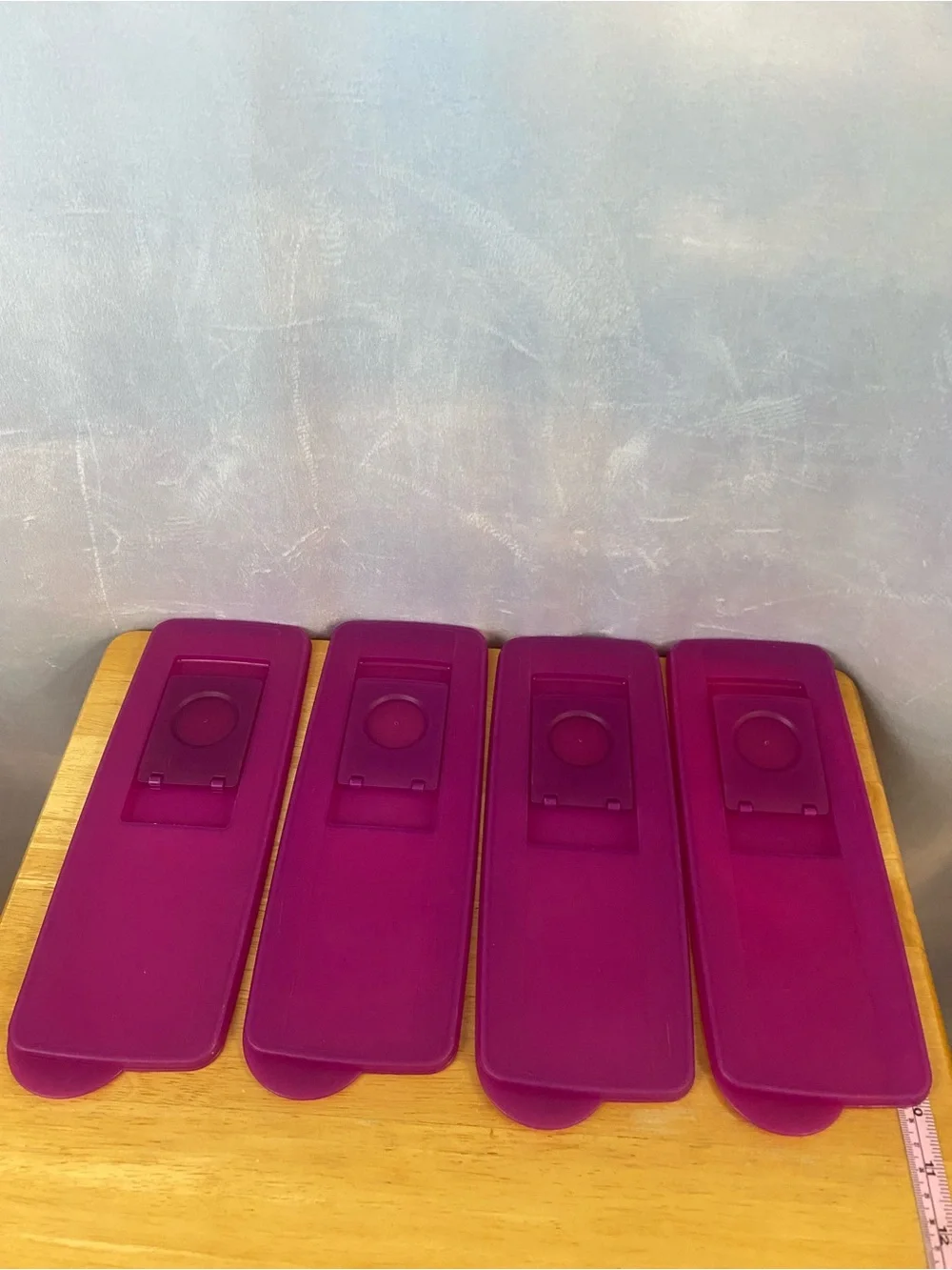 Tupperware Purple and White Stackable Ice Cube Trays 2704 & 2705 (Set of 4)